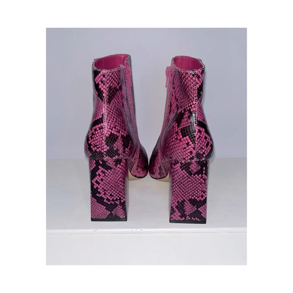 BCBG Briel Snake Print Ankle Boots (Size: 9) - Picture 6 of 9